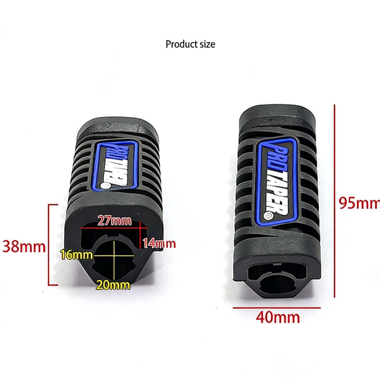Accesorios de modificación de motocicleta BAJAJ Wuyang pedal WY pedal de piel de goma de resina cubierta de goma delantera pedal antideslizante delantero
