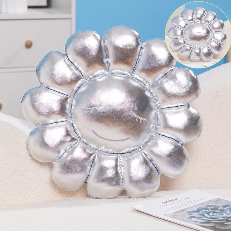 Piel de conejo colorido girasol cojín de peluche de juguete almohada Oficina Butt cojín estudiante kindergarten silla cojín