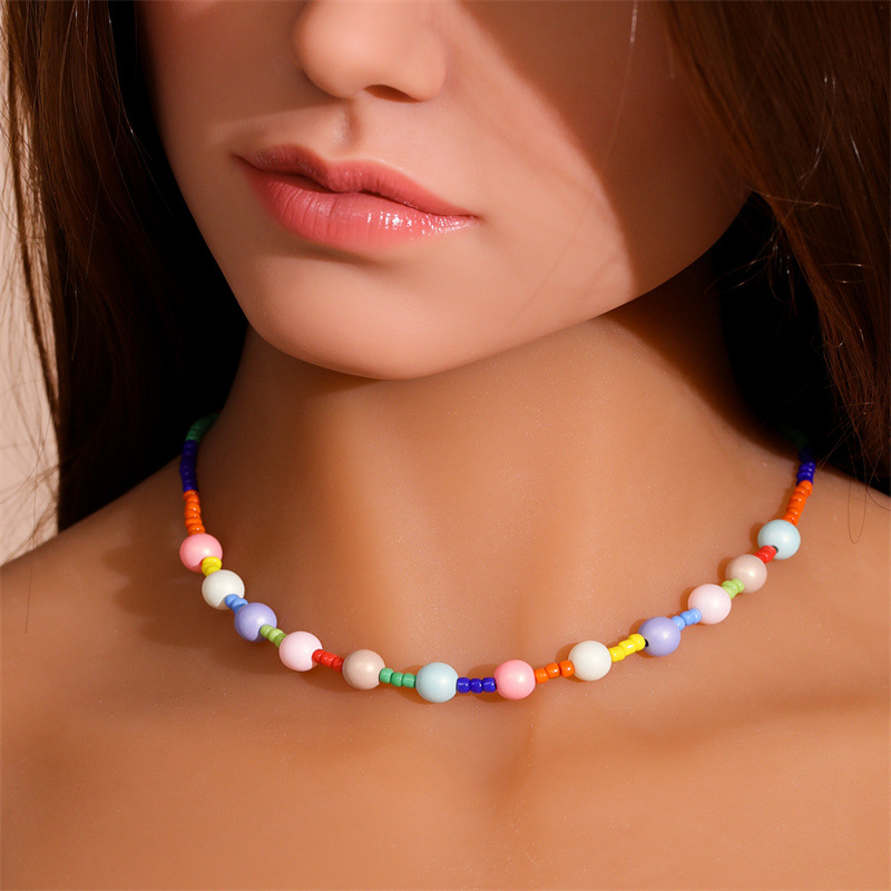 Fashion Animal Beaded Titanium Steel Pendant Necklace Necklace Knitting Stainless Steel Necklaces 1