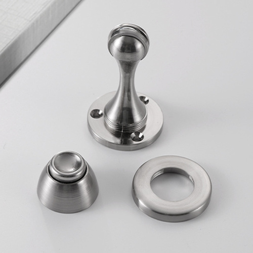 Zinc alloy door absorber, thickened wooden door magnetic door absorber, silent door stop, anti-collision door stop, strong magnetic wall absorber, black door absorber
