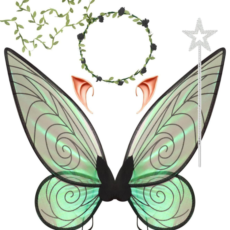 Cross-border Amazon Halloween Festival Party Performance Props Angel Wings Wreath Elf Ear Magic Cross-border Amazon Halloween Festival Party Performance Props Angel Wings Wreath Elf Ear Magic
