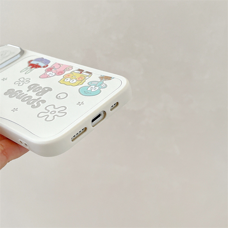 Anime SpongeBob SquarePants Pai Daxing Apple 15promax Mirror 15pro Eye Protector Carcasa para Apple 14P