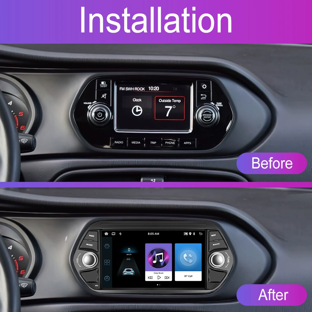 Подходит для Fiat EGEA 15-17, навигатор с управлением Android 13.0 7-дюймовый China-control, интегрированное изображение