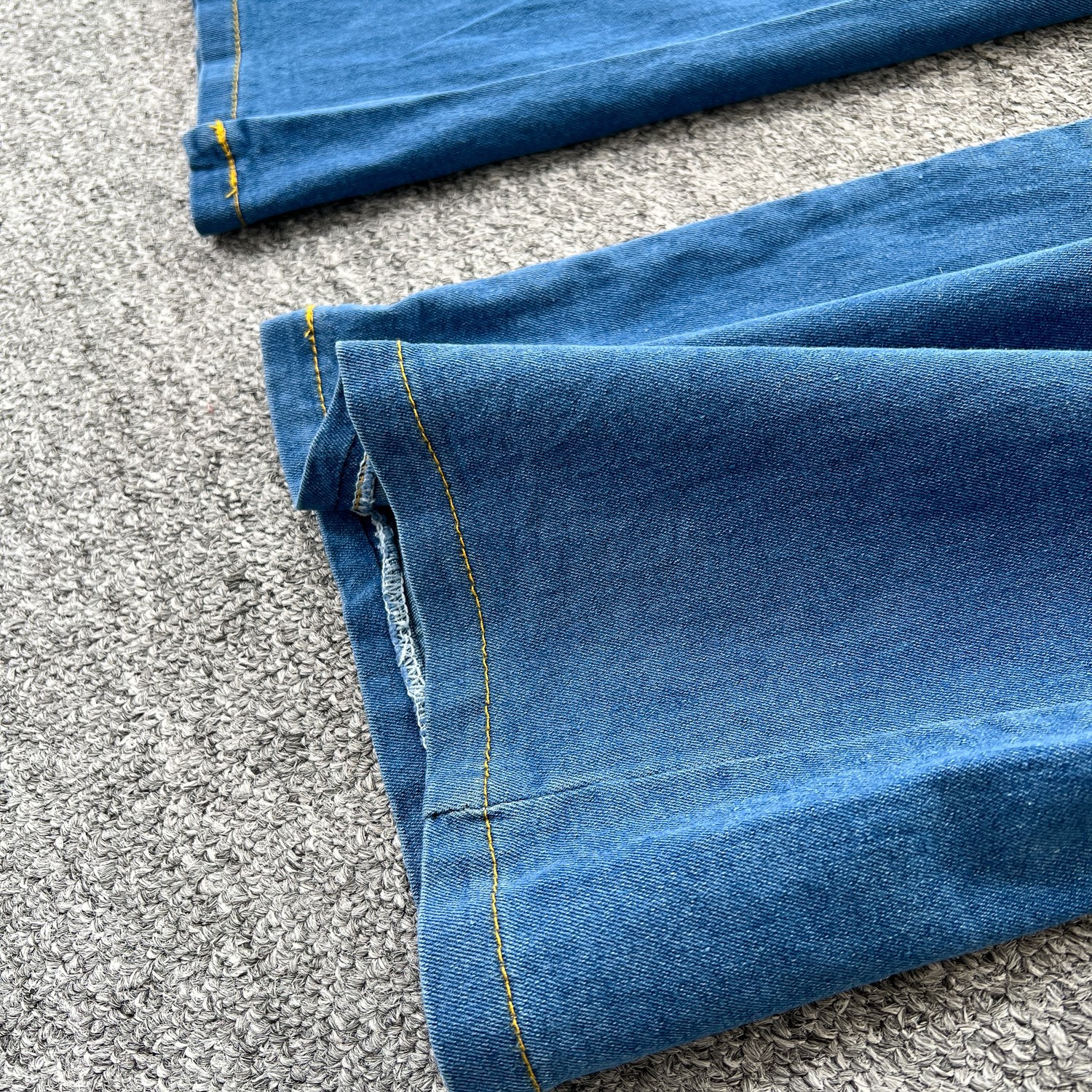 Women's Retro High-Waisted Wide-Leg Denim Pants Set With Long Sleeves Casual Autumn Fashion Top And Bottom Piece_ecoleips.com