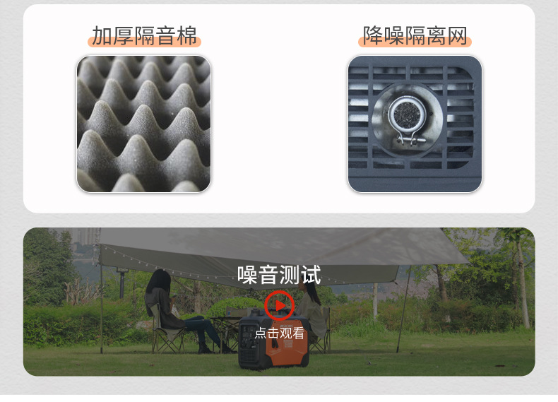Aerospace Bashan gasoline generator 220v household 3.5 kW small silent frequency conversion outdoor camping portable