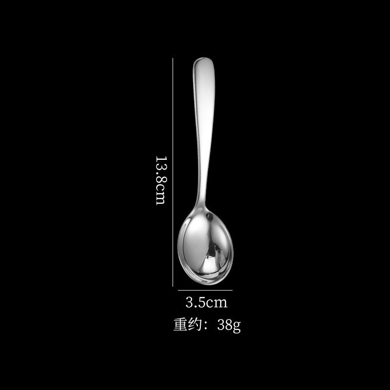 316ステンレスは丸いスプーンを深めます。家庭用子供はご飯を食べます。|undefined