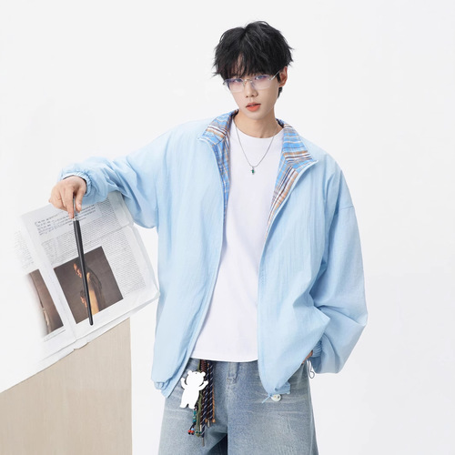 UPF50+ Sun Protection Jacket for Men and Women - 2025 Summer New Trend Brand Lightweight Quick-Drying Striped Outdoor Breathable Coat