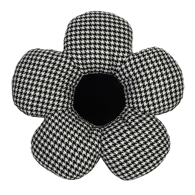 All-Season Simple Car Seat Cushion Seat cushion, seat cover - houndstooth-flower-black-heart-waist