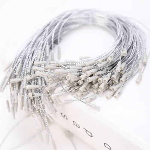 Factory direct sales 20cm bullet gold and silver wire tag rope Christmas pendant lanyard about 100 pieces