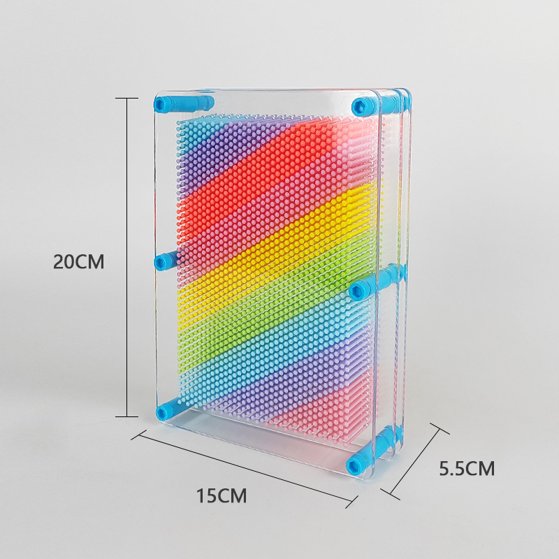 대형 투명 마카롱 컬러풀한 파란색 기둥