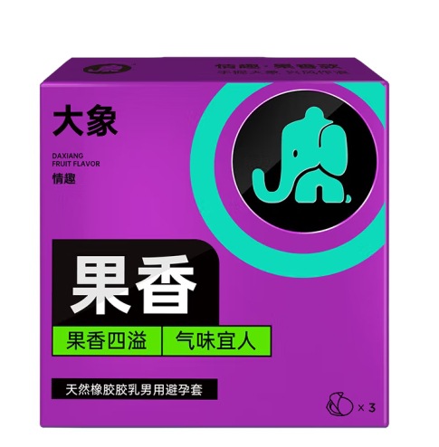 엘리펀트 프루티 콘돔 신제품 3팩(6103318）