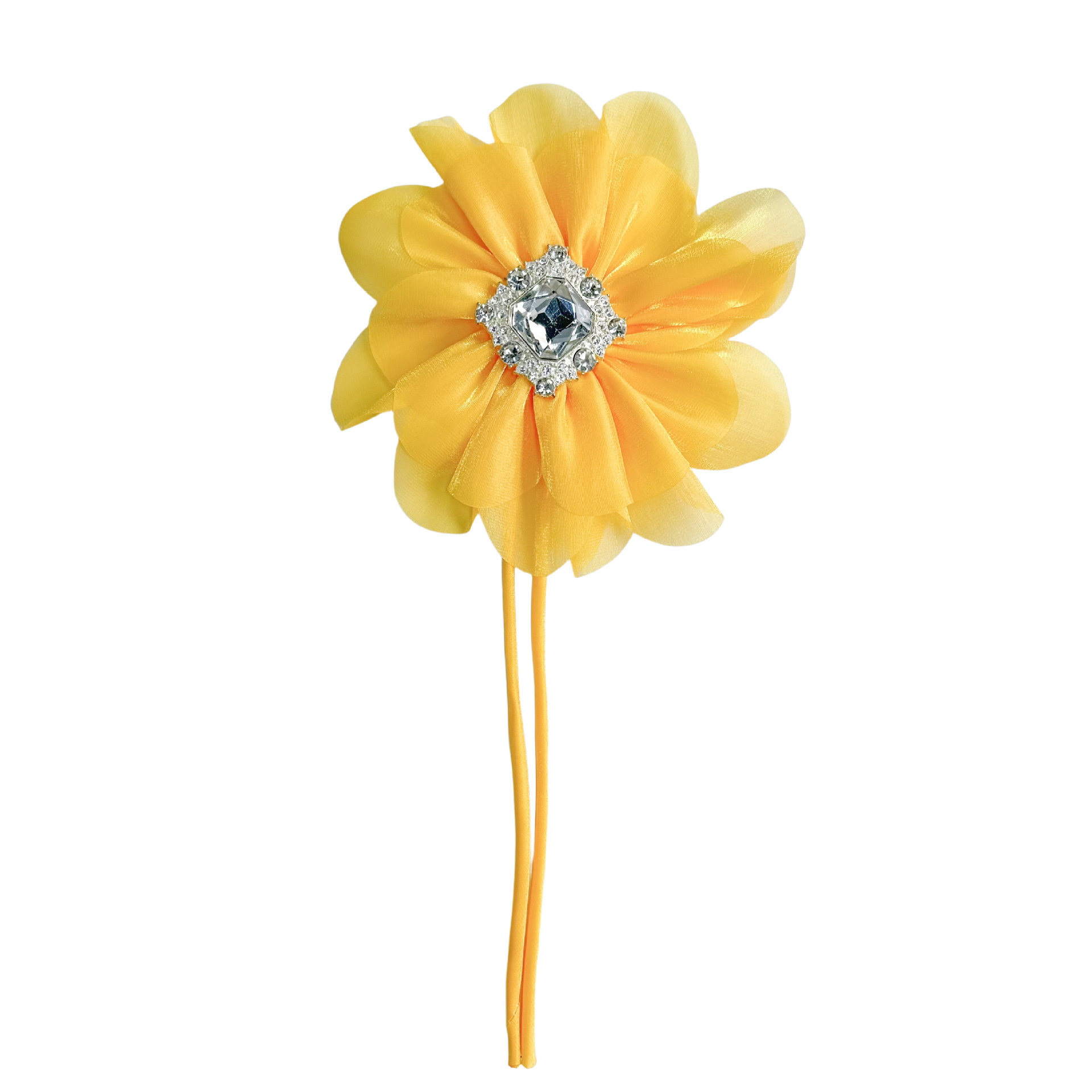 Inventario de flores de chiffon accesorios para el cabello de niños banda de cabello de diamantes multicolores flores de cabello material de ropa hecha a mano niñas clip de cabello