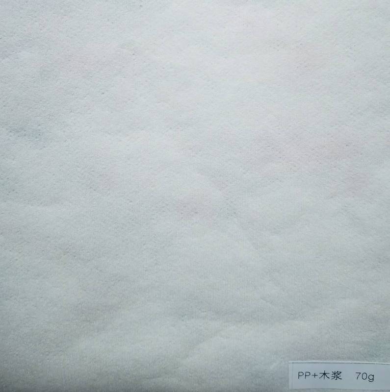 Pp木材パルプ不織布 (怠け者の雑巾、使い捨ての頭巾の原料を拭き、ネットにして均一で、柔らかい)|undefined