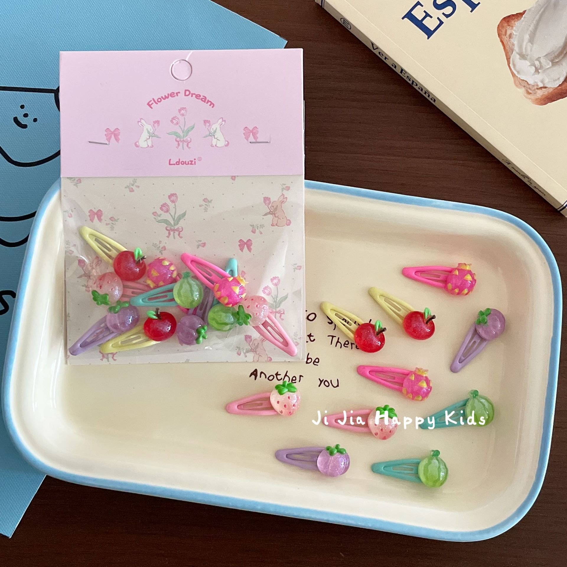 西瓜苹果发夹