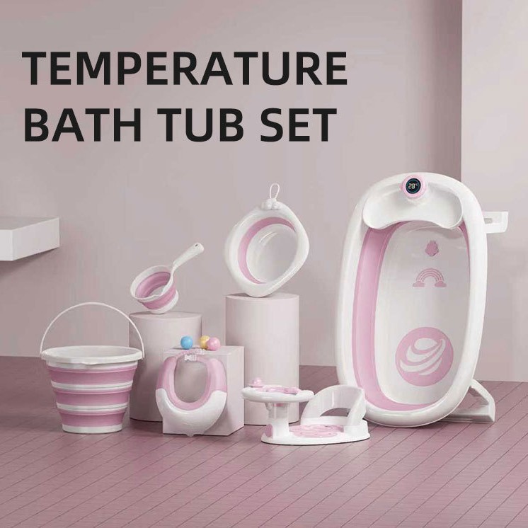 bañera set de bañera plástico plegable gran hogar artículos neonatales set de bañera plegable bebé
