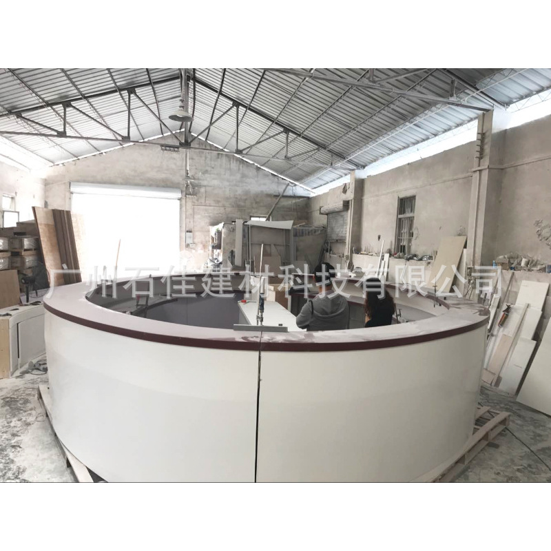 橱柜台面亚克力人造石仿大理石酒店装饰工程餐厅餐桌加定工制卫浴