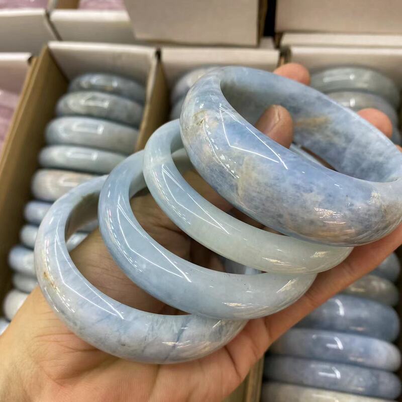 Natural aquamarine bracelet crack-free crystal color uniform color beautiful factory direct wholesale