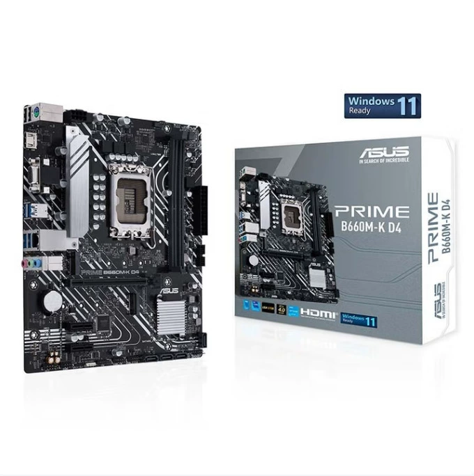 Материнская плата ASUS/US PRIME B660M-K, полностью твердотельная, D4, M.2