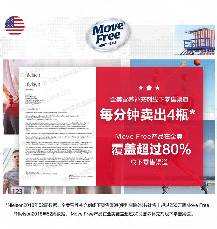 美国进口Move Free氨糖维骨力软骨素加钙舒缓关节200粒红瓶-阿里巴巴