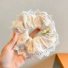 1#Floral large intestine hair tie