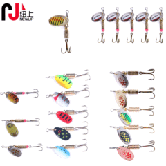 Lure fake lure flash 7g 5g 8g sea fishing long-range gold rotating lure flash bait perch lure wholesale