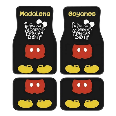 Avtomobil döşəmə paspasları – Mats, Skin-Friendly, Dust-Proof, Easy-Care Floor - cartoon-car-floor-mats-15-3344cm-crystal-velvet-two-piece-set