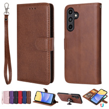 车载磁吸纯色皮套A56A26二合一手机壳S25S24Ultra插卡保护套16Pro