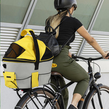 自行车后置宠物载篮厂家骑行便携猫狗外出包透气宠物出行跨境批发