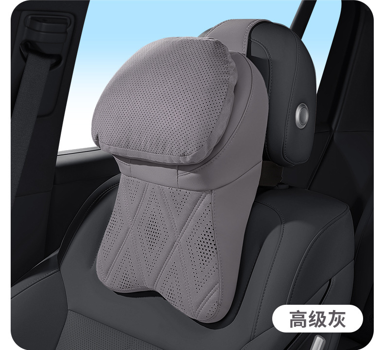 Suitable for BMW headrest, volcano red car neck pillow and lumbar support for 3 Series, 5 Series, X1, X3, X5, i3 car cushions and neck pillows