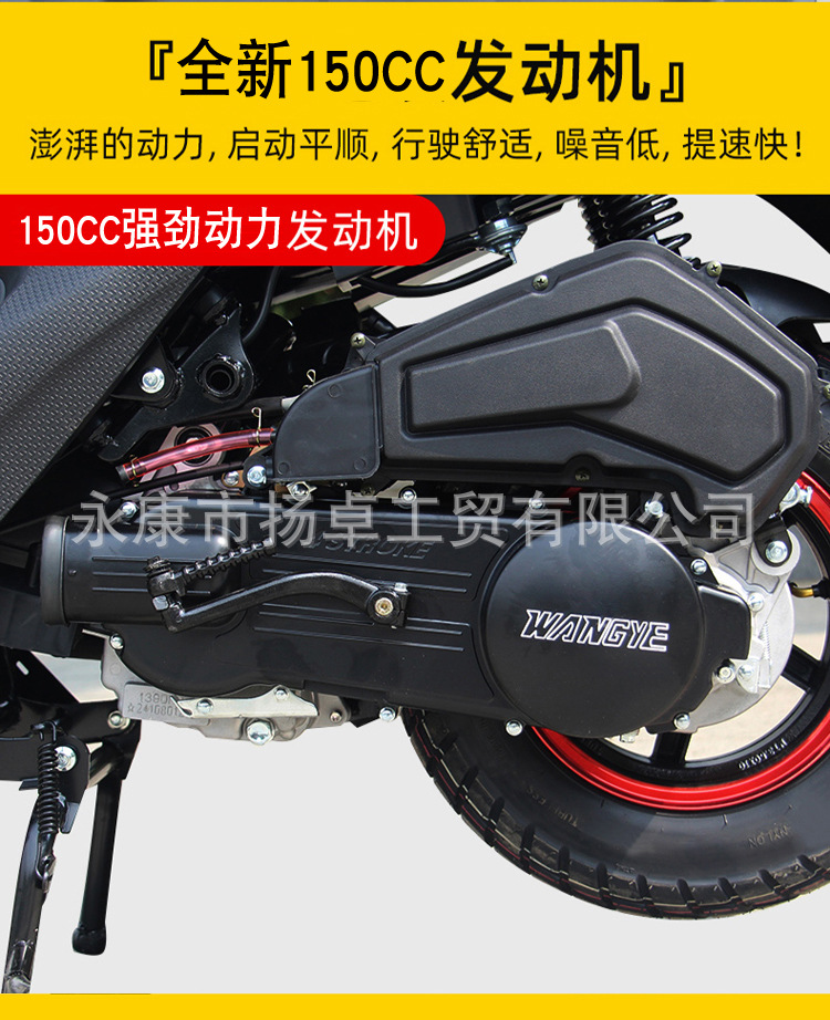 Cross-Border Exclusive Supply of Roadmaster Tiger 10Th Generation Motorcycle 150Cc Fuel Model Scooter, Can Be Marked as 50Cc Moped