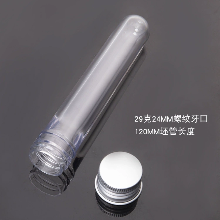 Новая прозрачная пустая бутылка для домашних животных, 29 г, 24 зубца, бутылка для домашних животных, эмбрион, косметическая бутылка, эмбрион, ежедневная химическая упаковка, пластиковая трубка