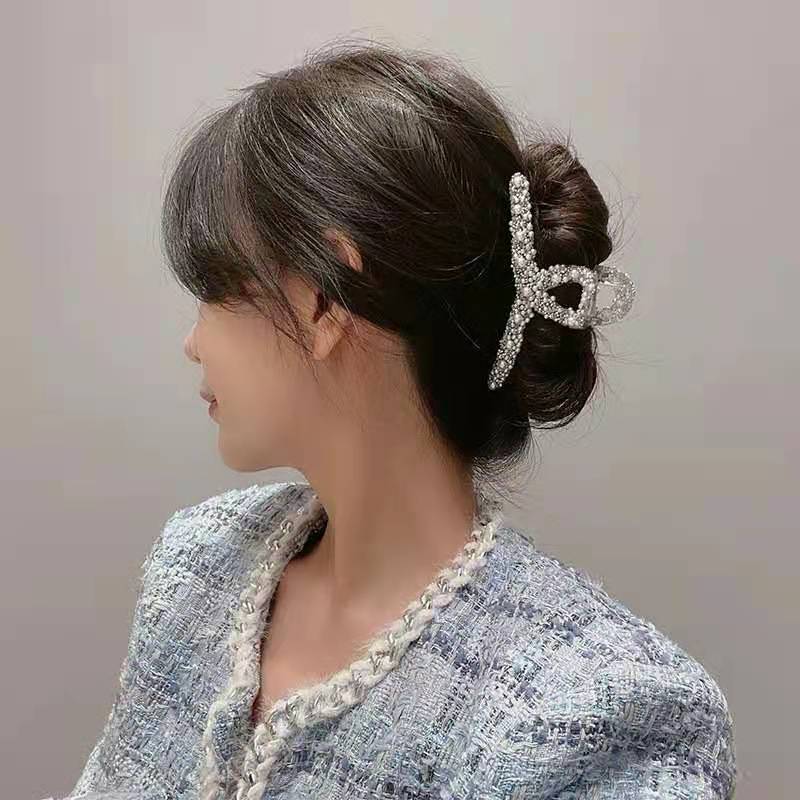 55g Weight Hair Band Hair Accessories Type Artificial Pearls Inlay Material Retro Geometric Artificial Pearl Handmade Artificial Pearls Hair Band 1 Piece