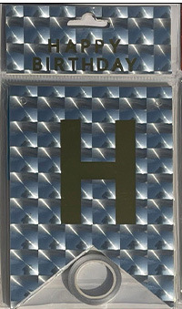 HAPPY BIRTHDAY fiesta de cumpleaños en inglés diseño diagonal de bandera de cola de mermaid letras banderas de color