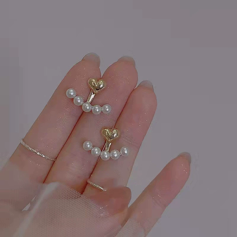 Серьги из жемчуга, (кросс-бордерная торговля), двойное использование, яркий заметный стиль, качественный стиль, французский стиль