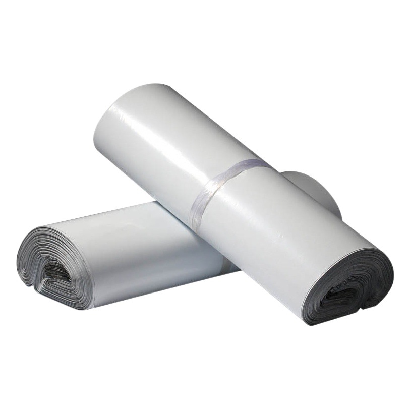 Bolsa de embalaje expreso blanco engrosada de tamaño grande y mediano tamaño pequeño nuevo material de logística bolsa impermeable bolsa de embalaje de ropa envío gratis