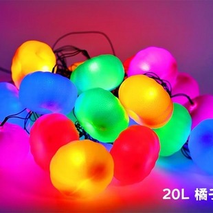 Floodlighting Lighting Project Effect Diagram LED Holiday Lamp Pendant 220V (Orange Lamp Lighting Design Company