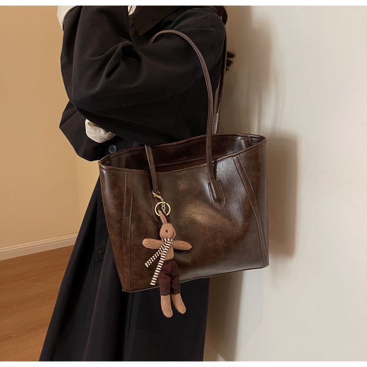 Minimal Structured Double Handle Mini PU Tote Bag 15