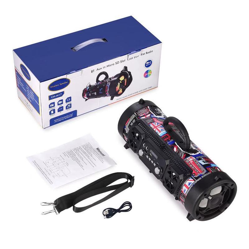 Retro Bluetooth Speaker Outdoor Live Broadcast Stereo Wireless Audio Mobile Phone K Song Four Speakers Four Speakers High Quality