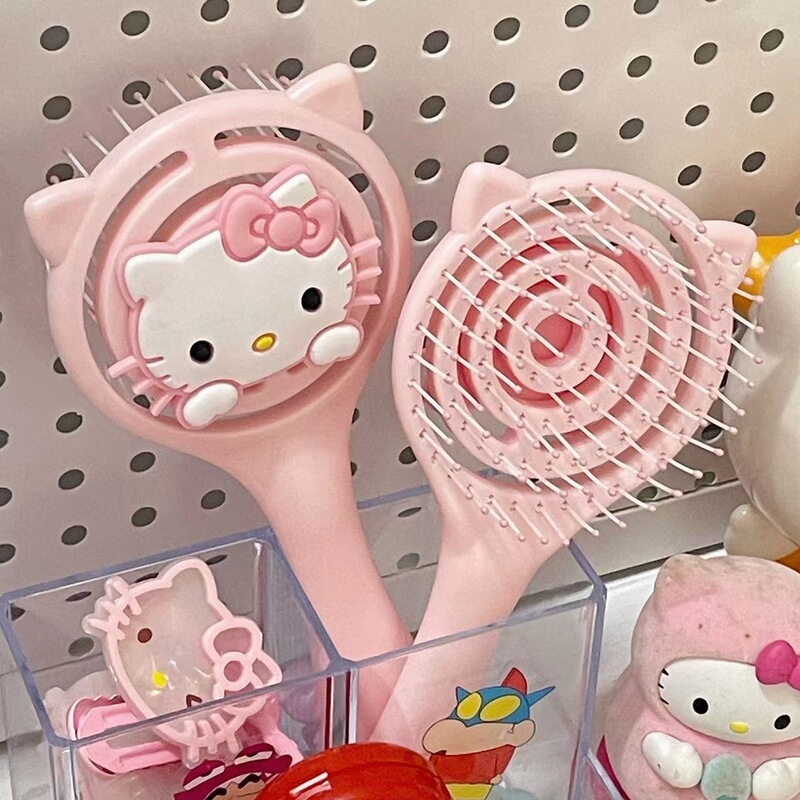 新型の骨付きのかわいい形のふわふわした透かし彫りのエアバッグの櫛の化粧の小学生のマッサージの高い顔の値の濡れた両用|undefined