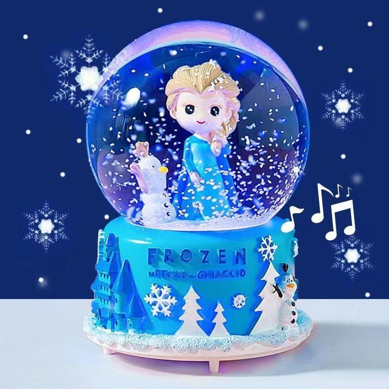 girl birthday gift crystal ball Music box The music box Snowflake luminescence girl student children Confidante Friend