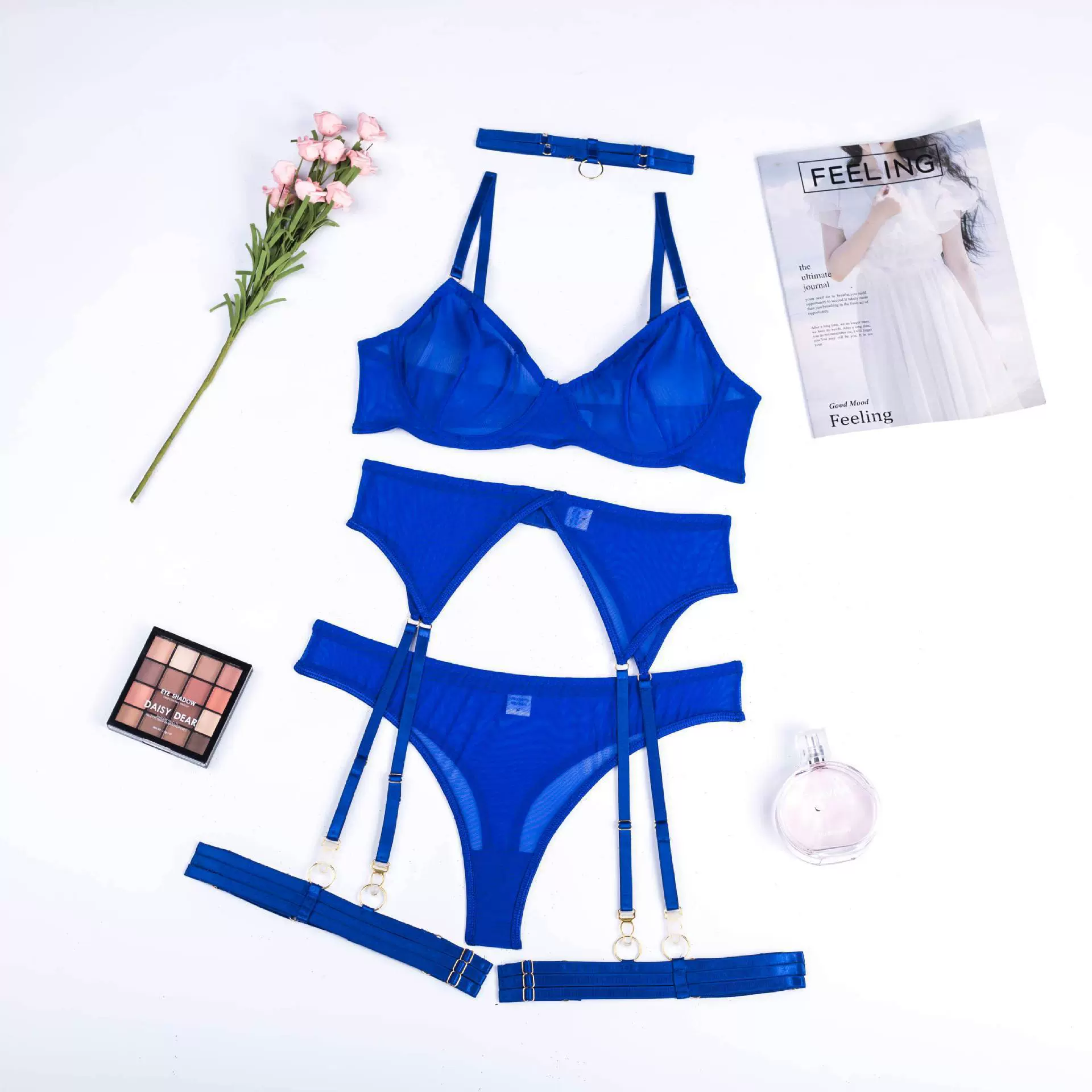 Сексуальное ультратонкое нижнее белье, комплект с кружевной поддержкой, eBay, комплект из 3 предметов
