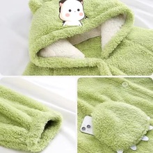 拉布布珊瑚绒睡衣浣熊家居服情侣睡袍卡皮巴拉保暖加厚丑鱼睡衣