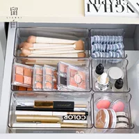Household desktop storage box Simple and innovative multi -function drawer Turn into transparent box separation storage box stationery classification