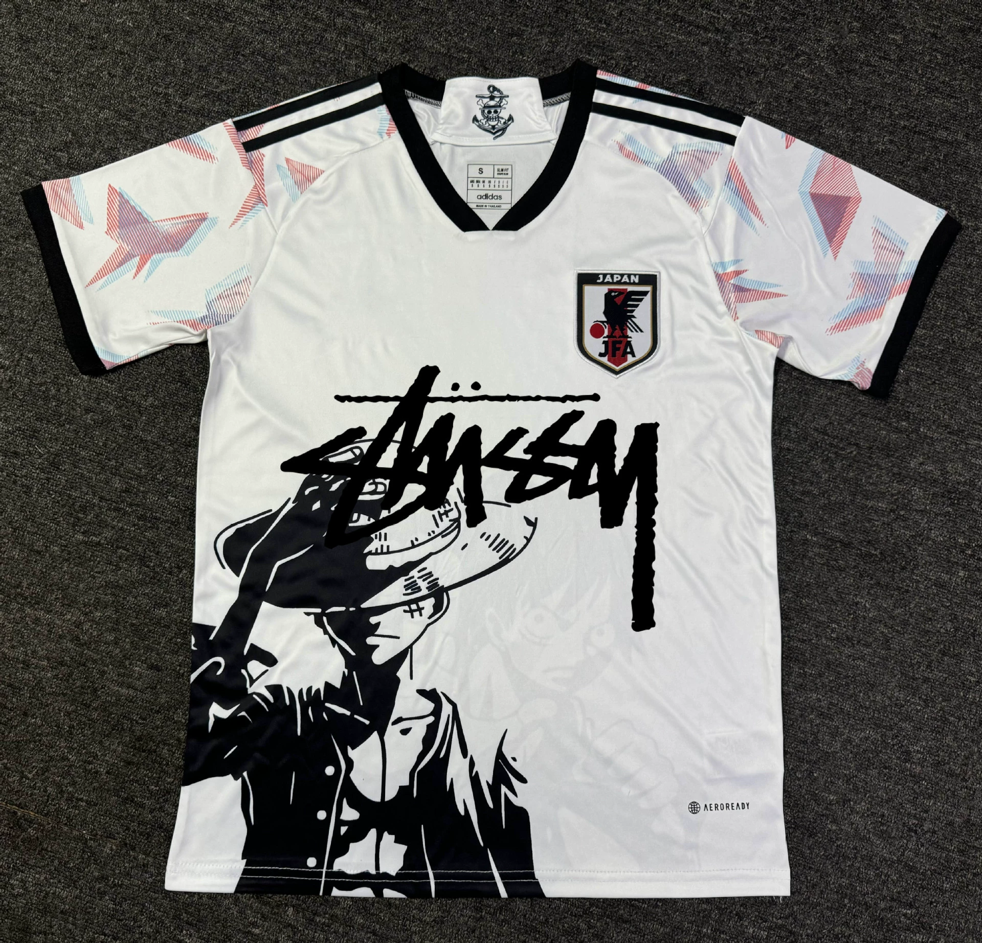 Футболка в японском стиле Stussy версия фанатский комплект джерси аниме Y3 японский самурай Гоку тренд совместное брендинг
