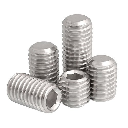 304 stainless steel machine screw DIN913 inner hexagon flat end set screw positioning stop jack screw M1.6-M6