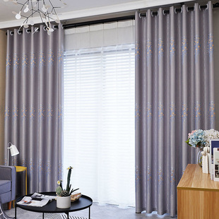 High Blackout Accessible Luxury Bamboo Tree Money Tree Curtains Bedroom Living Room Balcony Hotel B&b Curtains Wholesale