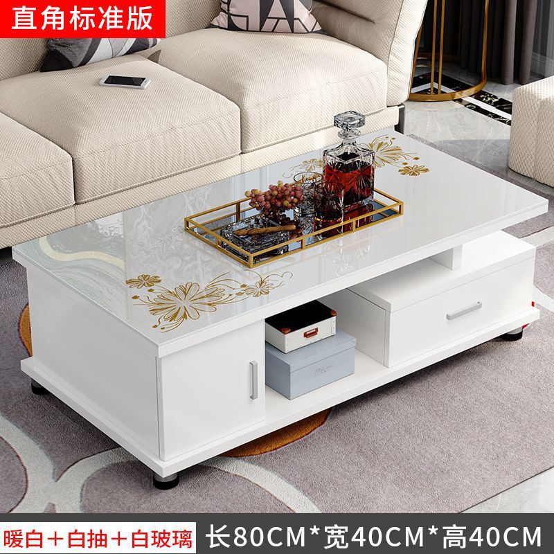 欧式圆角茶几简约电视柜茶几组合小户型钢化玻璃茶桌桌子客厅包邮|undefined