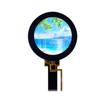 深圳睿显熙3.4寸圆形彩屏800x800高清分辨率触摸盖板圆形液晶屏模