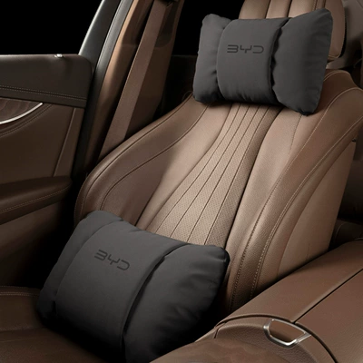 Waist support | Suitable for Byd Headrest and Lumbar - butterfly-style-noble-black-byd-headrest-waistrest-each