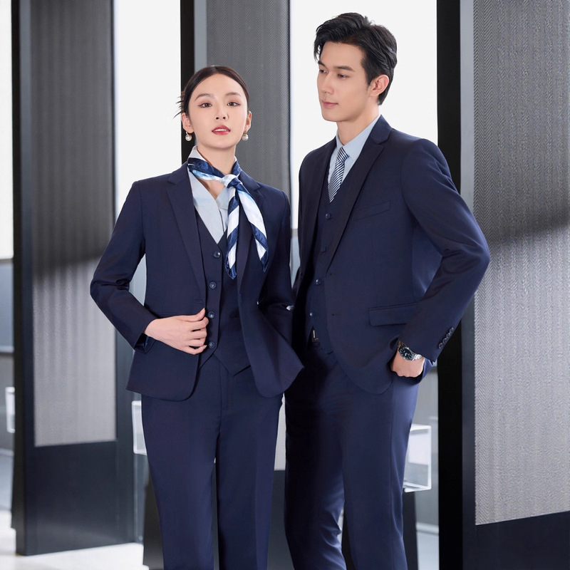 New Huawei Hongmeng Zhixing Aito Suit Professional Suit Navy Blue Suit Wenjie Shangjie 4S Store Work Clothes New Huawei Hongmeng Zhixing Aito Suit Professional Suit Navy Blue Suit Wenjie Shangjie 4S Store Work Clothes
